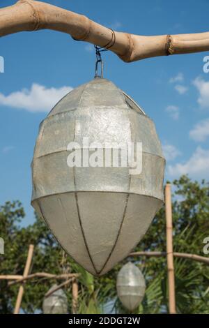 Darwin, NT, Australia-Agosto 19,2018: Installazione di lanterna di carta per festival a Darwin, Australia Foto Stock