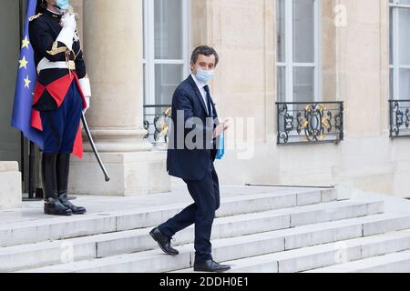 Parigi, Francia, 25 novembre 2020, Gerald Darmanin, Ministro degli interni, François Loock/Alamy Foto Stock