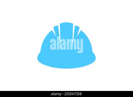 logo di sicurezza elmetto ispirazione per il design dell'icona Foto Stock