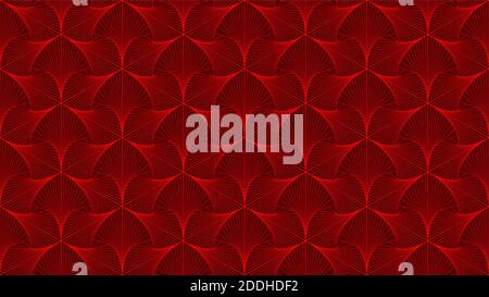 Motivo geometrico senza cuciture rosso. Sfondo a zentangle astratto per carta da parati, texture, tessuti e altri disegni. Risoluzione 8K. Zentangle. Vettore. Illustrazione Vettoriale