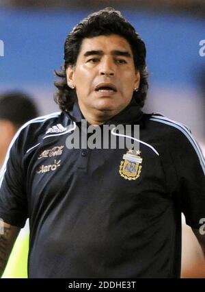 Diego Maradona è morto! Archivio foto NESSUNA VENDITA AL DI FUORI DELLA GERMANIA! Allenatore Diego Armando MARADONA, Argentina, ritratto, ritratto, testa, Coppa del mondo FIFA 2010 in Sud Africa, squadra qualificata, registrato nel 2009. NESSUNA VENDITA AL DI FUORI DELLA GERMANIA! | utilizzo in tutto il mondo Foto Stock