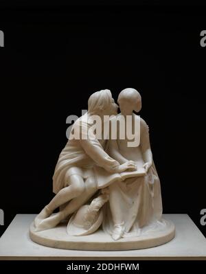 Paolo e Francesca, 1852 di Alexander Munro, scultura, Pre-Raphaelite, Dante Foto Stock