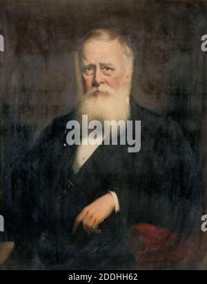 Ritratto di Thomas Phillips, 1876 di James Edgell Collins, dipinto ad olio, Ritratto, maschio, Bearded Foto Stock