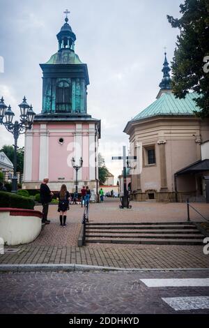 Chiesa di San Clemente vicino alla miniera di sale a Wieliczka, Polonia. È il luogo primario di culto. Foto Stock