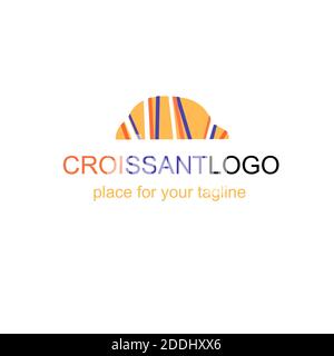 Set di badge, banner, etichette, loghi, icone, oggetti ed elementi per panificio pane, croissant, baguette. Illustrazione vettoriale. Foto Stock