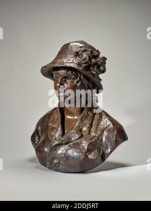 Busto di Signora Renoir, 1926 di Pierre Auguste Renoir, scultura, metallo, bronzo Foto Stock