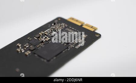 Disco rigido SSD per computer Mac Apple Foto Stock