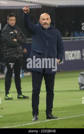 Bologna, Italy, 25 Nov 2020, 251120 - sport calcio - Coppa Italia - Bologna-Spezia - allenatore Spezia Vincenzo English - foto Michele Nucci durante il FC Bologna vs Spezia Calcio, Calcio italiano Coppa Italia match - Foto Michele Nucci / LM Foto Stock