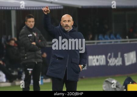 Bologna, Italy, 25 Nov 2020, 251120 - sport calcio - Coppa Italia - Bologna-Spezia - allenatore Spezia Vincenzo English - foto Michele Nucci durante il FC Bologna vs Spezia Calcio, Calcio italiano Coppa Italia match - Foto Michele Nucci / LM Foto Stock