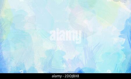 Sfondo astratto color acquerello turchese con trama della carta in risoluzione 4k. Spazio di copia. Foto Stock