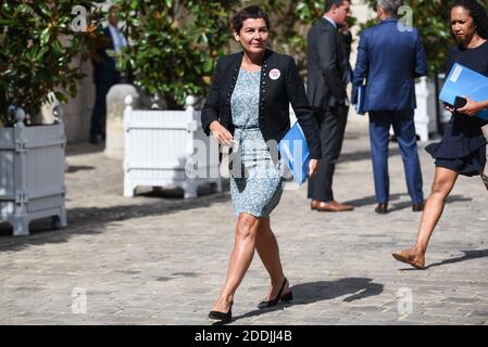 Il Ministro francese d'oltremare Annick Girardin arriva a Grenelle contro la violenza domestica a Matignon, a Parigi, il 3 settembre 2019. Foto di Julie Sebadelha/ABACAPRESS.COM Foto Stock