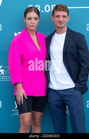 Adele Exarchopoulos e Niels Schneider partecipano al Revir Photocall nell'ambito del settantacinquesimo Festival Internazionale del Cinema di Venezia (Mostra) il 01 settembre 2019. Foto di Aurore Marechal/ABACAPRESS.COM Foto Stock