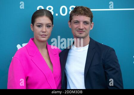 Adele Exarchopoulos e Niels Schneider partecipano al Revir Photocall nell'ambito del settantacinquesimo Festival Internazionale del Cinema di Venezia (Mostra) il 01 settembre 2019. Foto di Aurore Marechal/ABACAPRESS.COM Foto Stock