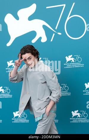 Timotee Chalamet al King Photocall nell'ambito del settantacinquesimo Festival Internazionale del Cinema di Venezia (Mostra) il 02 settembre 2019. Foto di Aurore Marechal/ABACAPRESS.COM Foto Stock