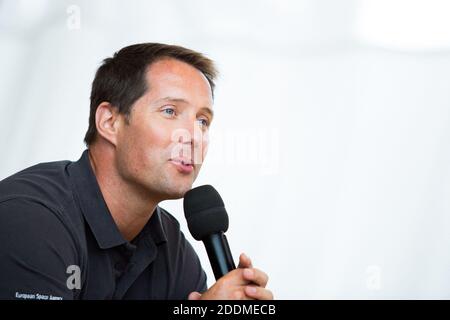 Spaceman Thomas Pesquet durante la conferenza stampa Aviation Sans Frontieres a Parigi il 16 gennaio 2019. Foto di Nasser Berzane/ABACAPRESS.COM Foto Stock