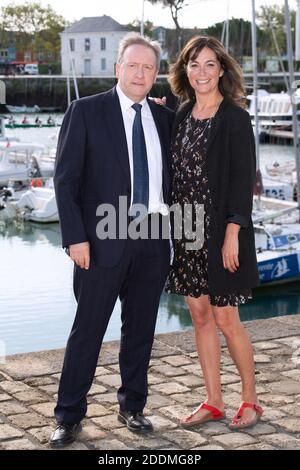 Fiona Dolman e Neil Dudgeon partecipano a una Photocall nell'ambito del 21° Festival della TV Fiction a la Rochelle, Francia, il 14 settembre 2019. Foto di Aurore Marechal/ABACAPRESS.COM Foto Stock