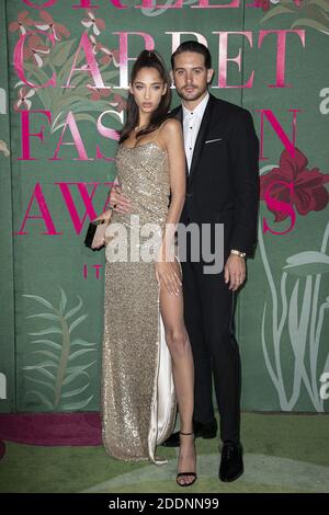 Yasmin Wijnaldum e G-Eazy sono presenti al Green Carpet Fashion Awards durante la settimana della moda di Milano Primavera/Estate 2020 il 22 settembre 2019 a Milano, Italia. Foto di Marco Piovanotto/ABACAPRESS.COM Foto Stock