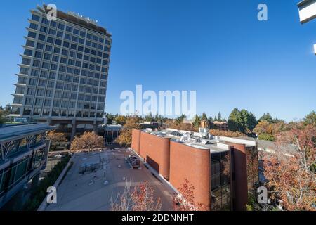 Skyline del centro di Palo Alto California Foto Stock