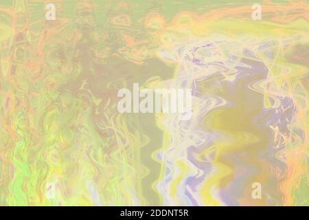 Un abstract psichedelico ondulata immagine di sfondo. Foto Stock