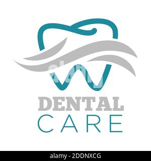 Dentista di cura dentista di servizio dente isolato di icona Illustrazione Vettoriale