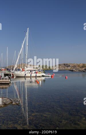 Geografia / viaggio, Svezia, Stoccolma laen, Nynäshamn, veliero a Norrhamn su Oeja, Soedermanland, Stoc, Additional-Rights-Clearance-Info-Not-Available Foto Stock