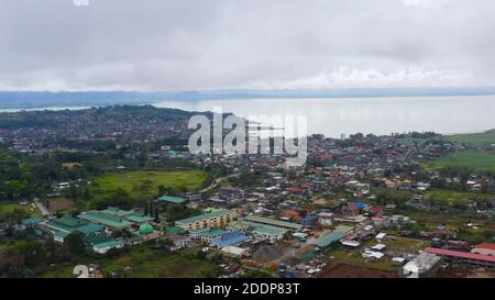 La città di Marawi, nella parte montuosa dell'isola di Mindanao, fu attaccata dai terroristi nel 2017. Lanao del sur, Filippine. Foto Stock