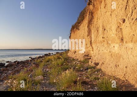 Geografia / viaggio, Danimarca, Zelanda, isola Faro, ripida banca sull'isola Faro, Zelanda, Additional-Rights-Clearance-Info-Not-Available Foto Stock