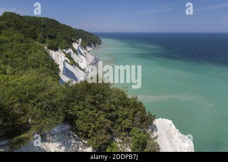 Geografia / viaggio, Danimarca, Zelanda, isola Mon, scogliera di gesso vicino Cliffs of Mon, Mons Klint sull'isola, Additional-Rights-Clearance-Info-Not-Available Foto Stock