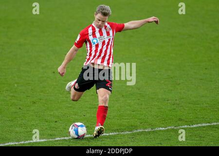 Il Grant Leadbitter di Sunderland durante la partita della Sky Bet League 1 allo Stadio di luce di Sunderland. Foto Stock