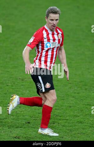 Il Grant Leadbitter di Sunderland durante la partita della Sky Bet League 1 allo Stadio di luce di Sunderland. Foto Stock