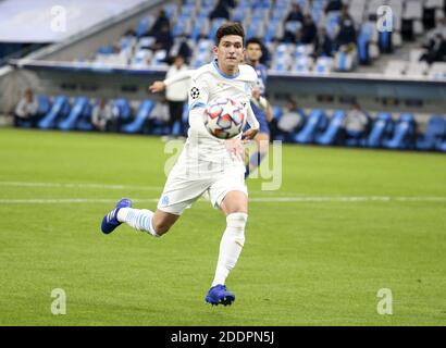 Leonardo Balerdi di Marsiglia durante la UEFA Champions League, partita di calcio del Gruppo C tra Olympique de Marseille e FC Por / LM Foto Stock