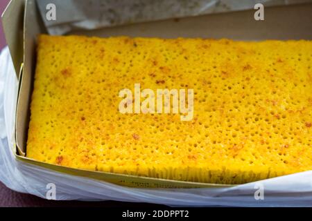 Bika ambon è una torta di riso popolare e deliziosa da Medan, Indonesia Foto Stock