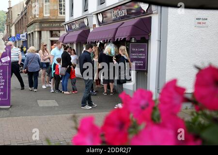 Largs Sugar & Spice Retail Ice Cream, Largs, Ayrshire, Scozia, Regno Unito, Ora conosciuto come Geraldo Foto Stock