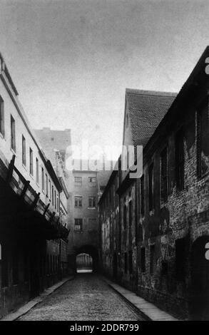 Kleine Burgstraße, Berlino 1875. Foto Stock