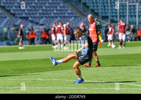 Torino, Italia. 26 settembre 2020. Alejandro Gomez (10) di Atalanta ha visto nella serie UNA partita tra Torino e Atalanta allo Stadio Olimpico di Torino. (Foto: Gonzales Photo - Tommaso Fimiano). Foto Stock