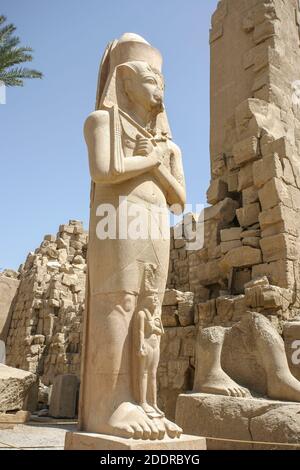 TEMPLI DI KARNAK IN EGITTO Foto Stock