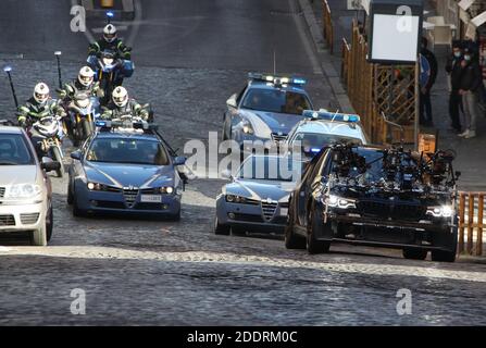 Roma, Italia. 26 Nov 2020. Roma, la ripresa del film "Missione impossibile 7 Bilancia" prosegue per le strade di Roma. Foto: Credit: Independent Photo Agency/Alamy Live News Foto Stock