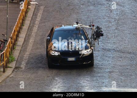 Roma, Italia. 26 Nov 2020. Roma, la ripresa del film "Missione impossibile 7 Bilancia" prosegue per le strade di Roma. Foto: Credit: Independent Photo Agency/Alamy Live News Foto Stock