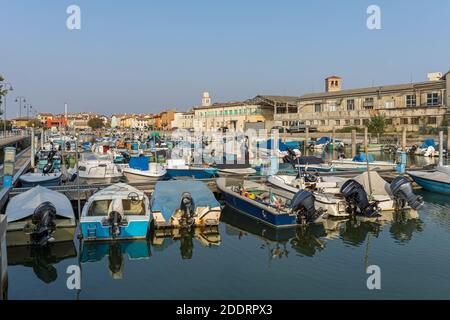 L Italia Friuli Marano Lagunare Mare Adriatico Foto Stock Alamy