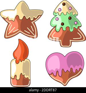 Può essere utilizzato per icone, web, cartoline, arredamento, pacaging, stampe per le cose, copertine per notebook, decorazione di scatole per giocattoli, adesivi, zaino, io Illustrazione Vettoriale