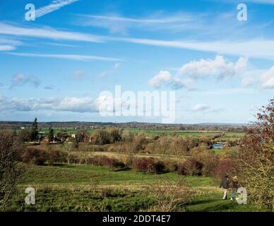 Vista sulla campagna Oxfordshire Foto Stock
