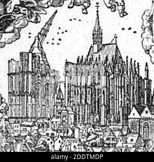 Koeln St. Johann Evangelist 1531 Holzschnitt Anton von Worms. Foto Stock