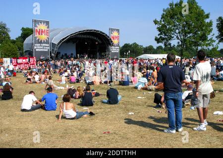 Tappa del NME al Virgin V Festival 2003, Hylands Park, Chelmsford, Essex, Regno Unito. Foto Stock