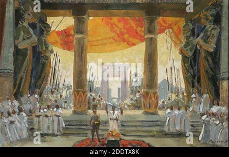 Konstantin Korovin Bühnenbild Salambo 1910. Foto Stock