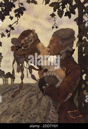 Konstantin Somov - il-bacio-1. Foto Stock