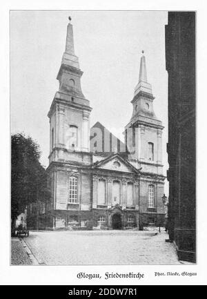 Kościół Pokoju Głogów 1926. Foto Stock