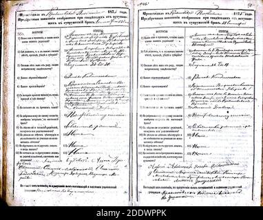 Krekenavos RKB 1874-1882 PS apklausos knyga 040. Foto Stock