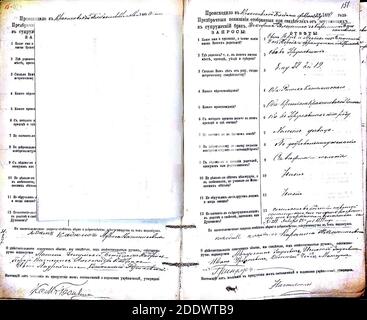 Krekenavos RKB 1894-1904 PS apklausos knyga 158. Foto Stock