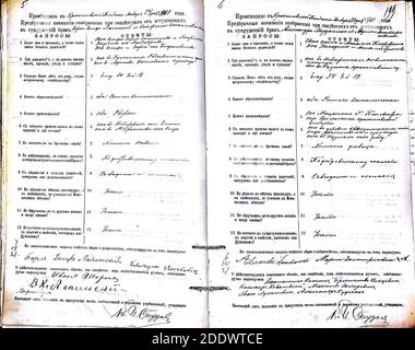 Krekenavos RKB 1894-1904 PS apklausos knyga 209. Foto Stock