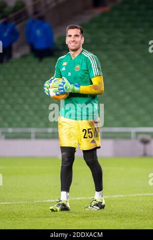 Dublino, Irlanda. 26 Nov 2020. Paul Gartler di Rapid durante l'Europa League Group B match tra Dundalk FC e SK Rapid Wien allo stadio Aviva di Dublino, Irlanda, il 26 novembre 2020 (Foto di Andrew SURMA/ Credit: Sipa USA/Alamy Live News Foto Stock